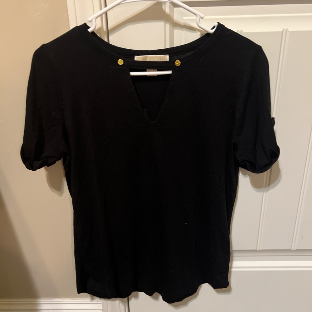 Michael kors black womens top size medium